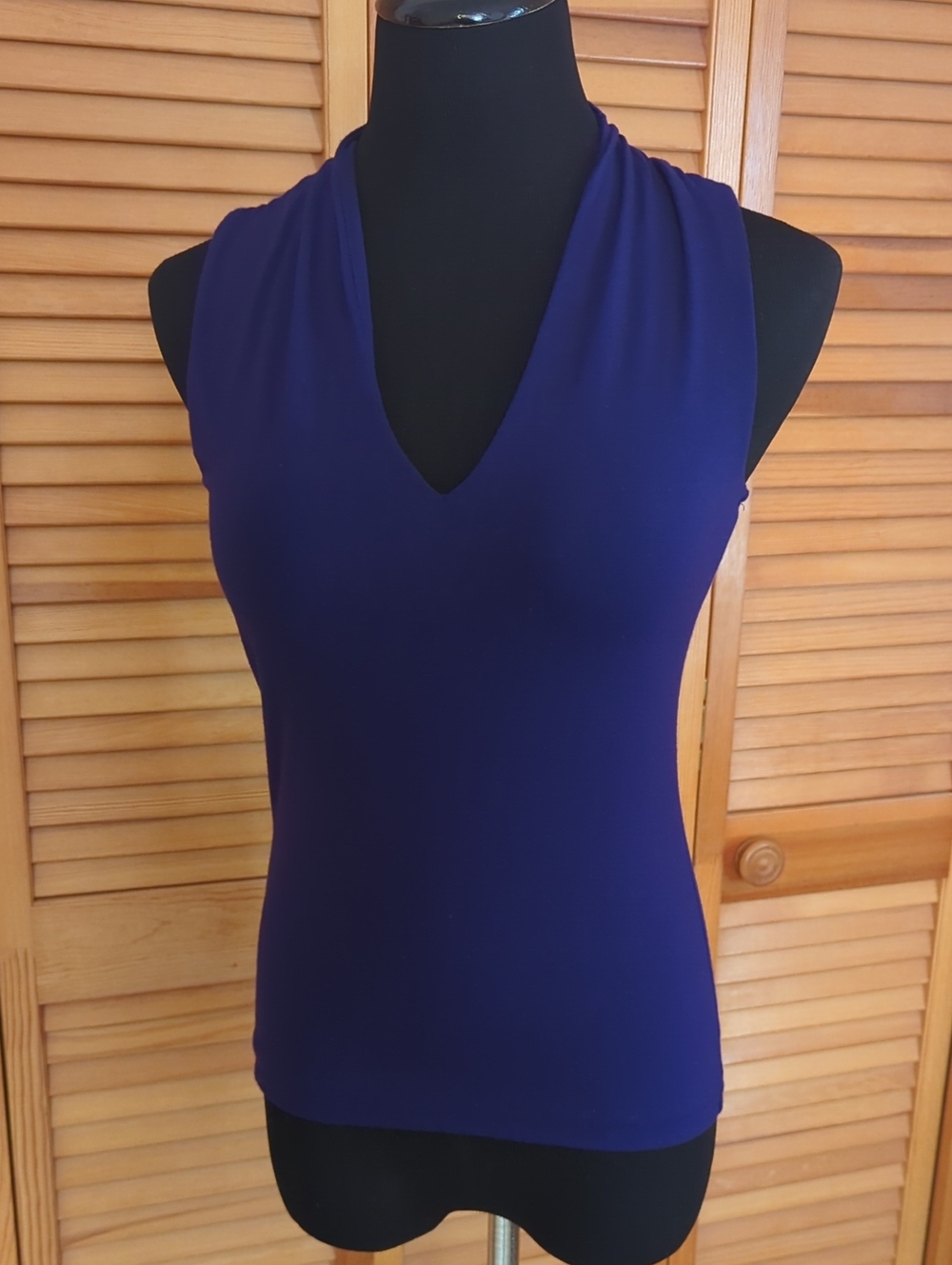 2/$20 Ann Taylor Purple Sleeveless Top Size XS Purple Blouse Sleeveless Shirt